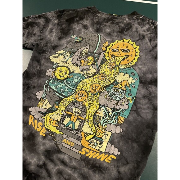 Killer Acid Limited Edition Rise And Shine Tie Dye T-Shirt SMALL Colorful Art - Picture 1 of 6